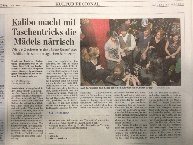 Saarbrücker Zeitung - 13.05.13